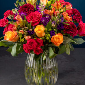 Fiery Rose Bouquet